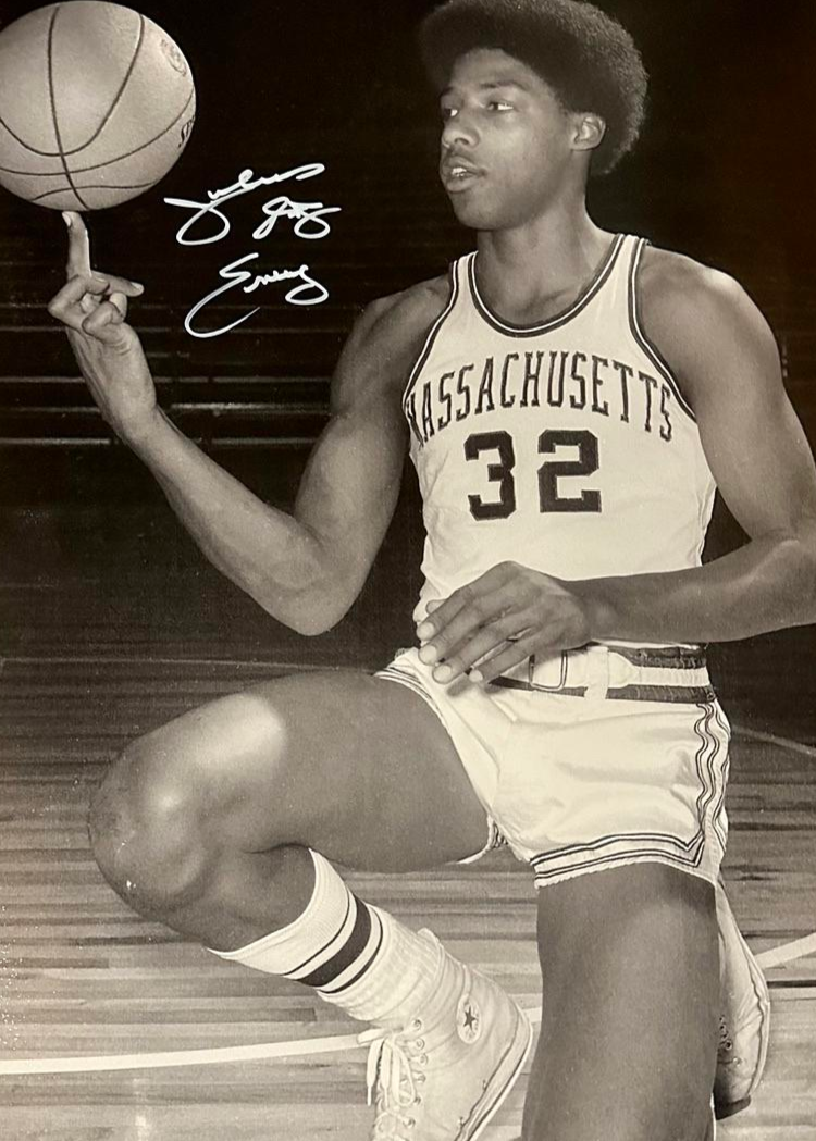 Julius Erving (Dr. J) Signed UMass 16x20 Photo - SureShot COA